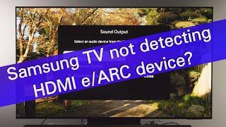 Samsung TV HDMI ARC not working - simple solution