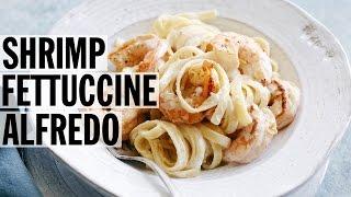 Easy Shrimp Fettuccine Alfredo | Food Network