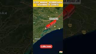 12703-HOWRAH-SECUNDERABAD FALAKNUMA SF EXPRESS TRAVEL MAP #indianrailways #hwh #SCR#SC#12703
