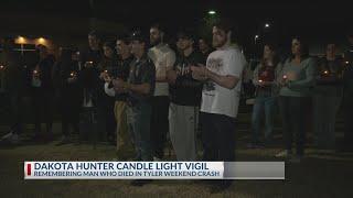 Candlelight vigil held for a fallen motorcyclist in Tyler