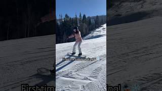 First time snowboarding!️