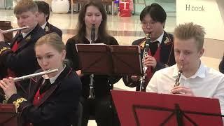 Let It Go from Frozen Disney performed by a student brass band orchestra in Minsk, Belarus