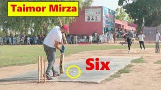 TAMOUR MIRZA VS UMAR GUJAR BEST TAPE BALL CRICKET MATCH | TAMOUR MIRZA SIX