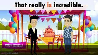 Learn English | Children's birthday party in the garden | Dialogue in English with subtitles