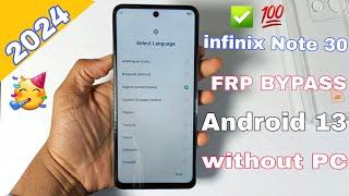 Infinix Note 30 FRP Unlock 2024 | infinix x6711 frp bypass Without Pc