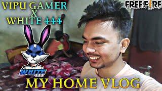 My 1st Vlog !! Face Reveal  Vipu Gamer | White444 FanHome Vlog - Garena Free Fire