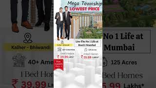 Mega Township Dosti Greater Thane | New Launch | 1 & 2 BHK Starts ₹39.99 L | EMI 3,999 #shorts