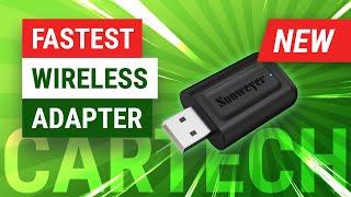 Fastest Wireless 2-in-1 Adapter in 2024 | Sunweyer Wireless CarPlay & Android Auto Dongle Review