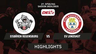 DEL2: Eisbären Regensburg vs. EV Landshut I Highlights - 27. Spieltag | SDTV Eishockey