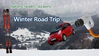 Battery health, stickers and a hardcore winter road trip!