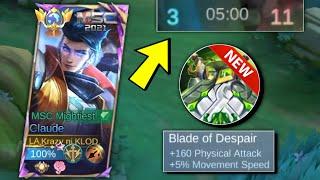 CLAUDE BLADE OF DESPAIR!? NEW BEST ITEM FOR CLAUDE!