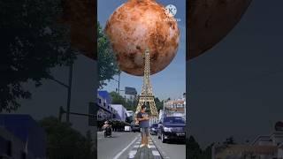 Planetary Collision, Cataclysmic Power of Falling Planets #vfxworld #planets #vfx #kinemaster