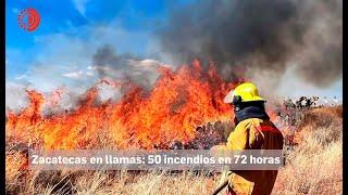 Reportan 50 incendios activos en Zacatecas