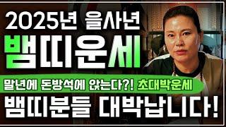 2025년 초대박 뱀띠운세 을사년 2025년 금전,귀인,문서운 다 들어 돈걱정 없이 살게된다! 자식복터져 말년에 대박나는 65년생 77년생 89년생 01년생 뱀띠 운세