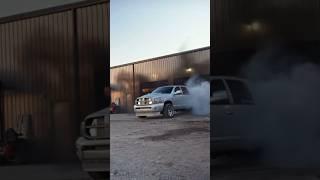 ROWDY 3RD GEN BURNOUT!!  #cummins #diesel #burnout