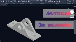 Autocad 3D drawing in | Engineering drawing | Autocad