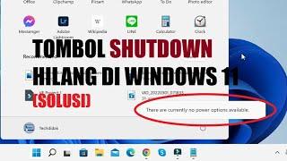 Cara Mengatasi Tombol Shutdown Hilang di Windows 11