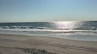 Atlantic Ocean at Smith Point Park on Eastern Long Island New York Wednesday October 30, 2024