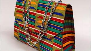 DIY ON A BEAUTIFUL ANKARA BAG| | STURDY BAG | FABRIC BAG| DIY #ankarabag #africanprint #handbag