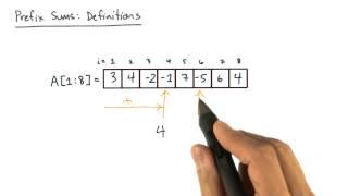 Prefix Sums  Definitions