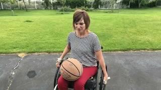 How I dribble and shoot a basketball from my wheelchair...