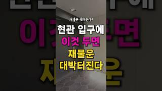 현관 입구에 꼭 두세요. 재물운 대박 터집니다.