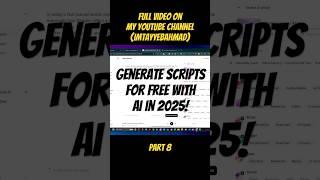 How to generate scripts for free with Ai? #shopfiy #ecommerce #shorts