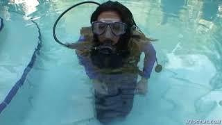 scuba diving girl