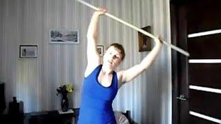 Упражнения с гимнастической палкой для позвоночника и суставов /exercises with a gymnastic stick