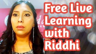 Live  Learning with Riddhi | Best Way to Know your Skin Type - Tips to Identify your Skin Type