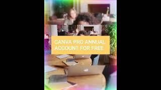 Canva Pro Free Lifetime 2022 - Get Unlimited Use For A Year! #shorts