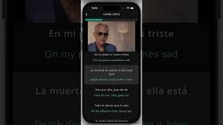VIVO POR ELLA Lyrics English Translation - ANDREA BOCELLI, KAROL G (via LyricFluent app)