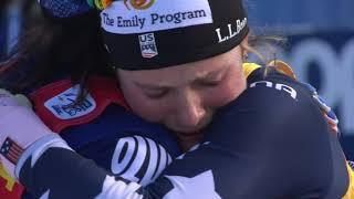 Jessie Diggins Becomes First American to Win Tour de Ski - Stage 8  Women's 10K Final Climb