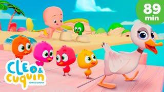 Cinco patitos  y más canciones infantiles para bebés con Cleo y Cuquín