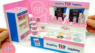 [DIY Miniatrue Baskin Robbins shop] 미니어쳐 배스킨라빈스 가게 만들기!