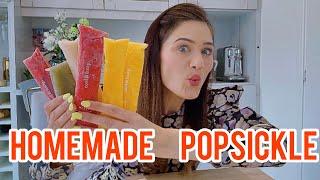 HOMEMADE POPSICKLE RECIPE : 4 DIFFERENT FROZEN SUMMER TREATS | PERFECT FOR KIDS AND WEIGHT LOSS DIET