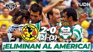 ¡Les cortan las alas! Santos elimina al América | América vs Santos | 4tos de Final Ver-99 | TUDN