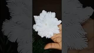 Beautiful paper snowflake Christmas craft decorations  #shortvideo #shorts #trending #diy #craft 