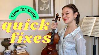 * Quick fixes * | Best tips and fast solutions for common violin technique problems