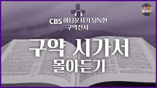 CBS 아나운서가 읽어주는 성경 : 구약 시가서 10시간 40분 몰아듣기 | 성경통독 함께해요 | 욥기 시편 잠언 전도서 아가서