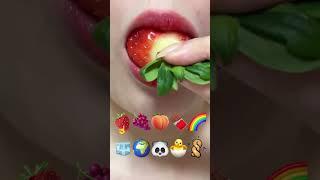 asmr STRAWBERRY TANGHULU 딸기 탕후루 eating sounds