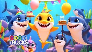 Learn Color Baby Shark song + More Nursery Rhymes & Kids Songs - GoGotrucks