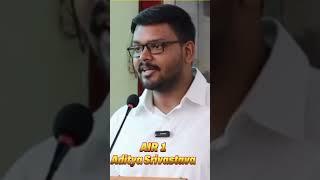 Viral Speech - Rank 1 UPSC TOOPER ADITYA SRIVASTAVA #Paigpt #ai #sidbhaiya #mentor #topper #upsc
