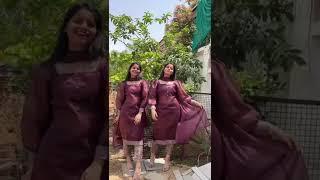 Transforming our moms 27yrs old saree into suit |#shorts #youtubeshorts | The Twin Sisters