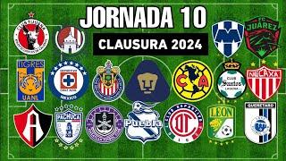 ️JORNADA 10 LIGA MX 2024 