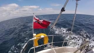 Clemency a Finngulf 391 beam reaching to Fowey