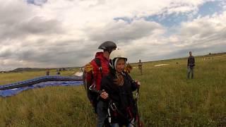 Paragliding. Завал крыла на старте.            GOPR0935