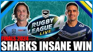 The Cronulla Sharks Get an INSANE Win Over the North Queensland Cowboys on RLL4? | NRL FINALS 2024