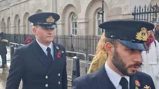 Both kings guards carries swords when navy officers  salutes them #horseguardsparade