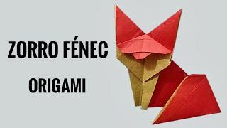 ZORRO FÉNEC  / origami tutorial paso a paso